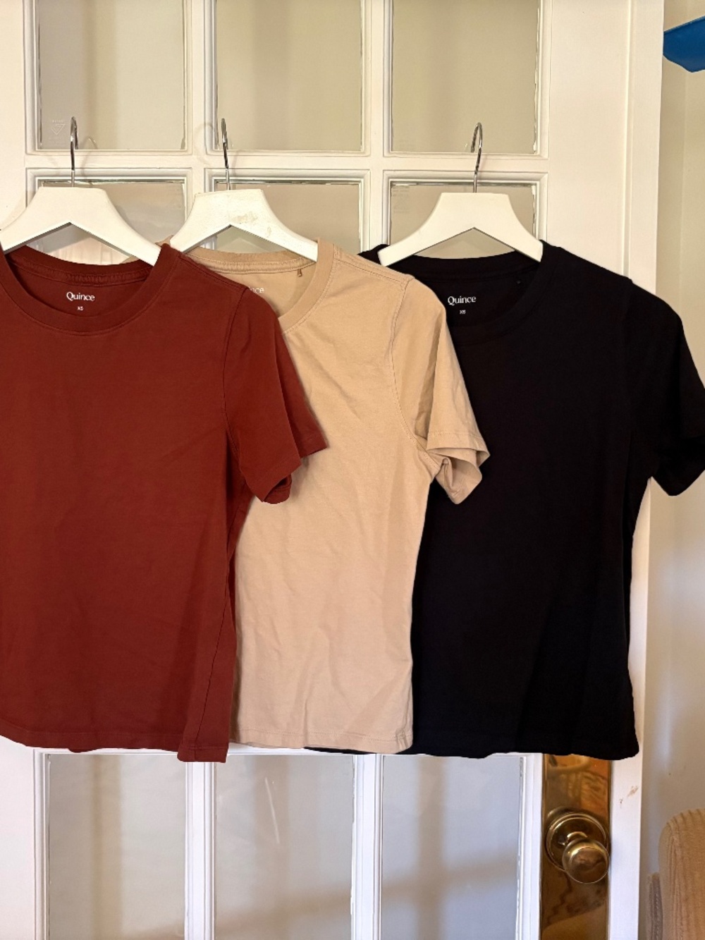 Quince SET OF 3 Boxy Tees Organic Cotton XS